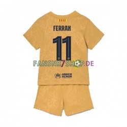 FC Barcelona fußball trikot Ferran Torres 11 Kinder Auswärts 2022-2023 Kurzarm
