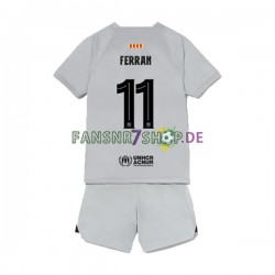 FC Barcelona fußball trikot Ferran Torres 11 Kinder Ausweich 2022-2023 Kurzarm