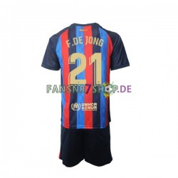 FC Barcelona fußball trikot Frenkie de Jong 21 Kinder Heim 2022-2023 Kurzarm