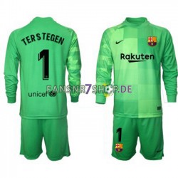 FC Barcelona fußball trikot Ter Stegen 1 Torhüter Kinder Ausweich 2021-2022 Langarm