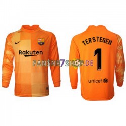 FC Barcelona fußball trikot Ter Stegen 1 Torhüter Herren Heim 2021-2022 Langarm