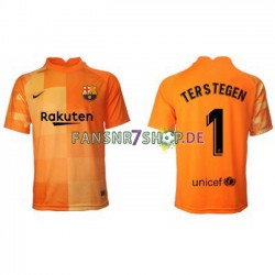FC Barcelona fußball trikot Ter Stegen 1 Torhüter Herren Heim 2021-2022 Kurzarm