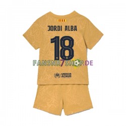 FC Barcelona fußball trikot Jordi Alba 18 Kinder Auswärts 2022-2023 Kurzarm