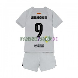 FC Barcelona fußball trikot Lewandowski 9 Kinder Ausweich 2022-2023 Kurzarm