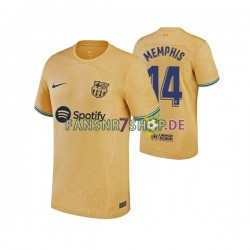 FC Barcelona fußball trikot Memphis Depay 14 Herren Auswärts 2022-2023 Kurzarm