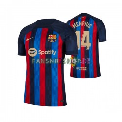 FC Barcelona fußball trikot Memphis Depay 14 Herren Heim 2022-2023 Kurzarm