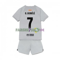 FC Barcelona fußball trikot Ousmane Dembele 7 Kinder Ausweich 2022-2023 Kurzarm