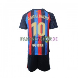 FC Barcelona fußball trikot Ronaldinho 10 Kinder Heim 2022-2023 Kurzarm