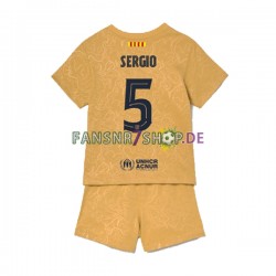 FC Barcelona fußball trikot Sergio Busquets 5 Kinder Auswärts 2022-2023 Kurzarm