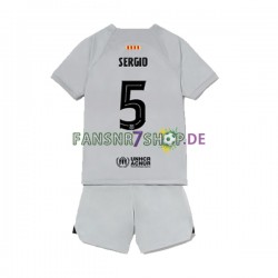 FC Barcelona fußball trikot Sergio Busquets 5 Kinder Ausweich 2022-2023 Kurzarm