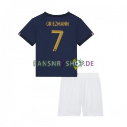 Frankreich fußball trikot WM 2022 Griezmann 7 Kinder Heim Kurzarm Frankreich fußball trikot WM 2022 Griezmann 7 Kinder Heim Kurzarm