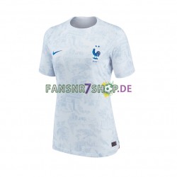 Frankreich fußball trikot WM 2022 Dame Auswärts Kurzarm