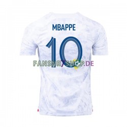 Frankreich fußball trikot WM 2022 Mbappé 10 Herren Auswärts Kurzarm