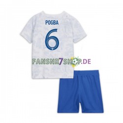 Frankreich fußball trikot WM 2022 Pogba 6 Kinder Auswärts Kurzarm Frankreich fußball trikot WM 2022 Pogba 6 Kinder Auswärts Kurzarm