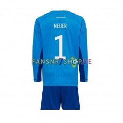 Deutschland fußball trikot WM 2022 Manuel Neuer 1 Torhüter Kinder Heim Langarm
