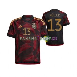 Deutschland fußball trikot WM 2022 Thomas Muller 13 Herren Auswärts Kurzarm