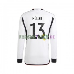Deutschland fußball trikot WM 2022 Thomas Muller 13 Herren Heim Langarm