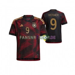 Deutschland fußball trikot WM 2022 Timo Werner 9 Herren Auswärts Kurzarm