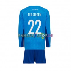 Deutschland fußball trikot WM 2022 ter Stegen 22 Torhüter Kinder Heim Langarm