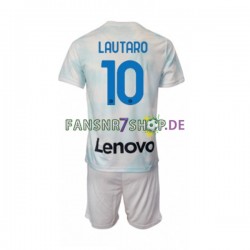 Inter Mailand fußball trikot Lautaro Martinez 10 Kinder Auswärts 2022-2023 Kurzarm
