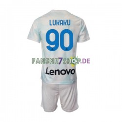 Inter Mailand fußball trikot Romelu Lukaku 90 Kinder Auswärts 2022-2023 Kurzarm