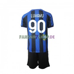 Inter Mailand fußball trikot Romelu Lukaku 90 Kinder Heim 2022-2023 Kurzarm