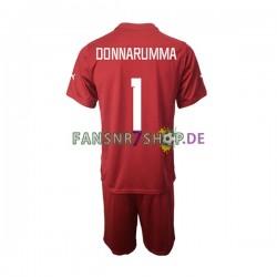 Italien fußball trikot Donnarumma 1 Torhüter Kinder Auswärts 2022-2023 Kurzarm