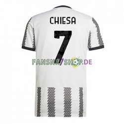 Juventus Turin fußball trikot Chiesa 7 Herren Heim 2022-2023 Kurzarm