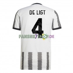 Juventus Turin fußball trikot De Ligt 4 Herren Heim 2022-2023 Kurzarm
