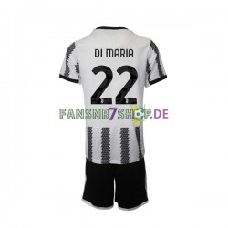 Juventus Turin fußball trikot Di Maria 22 Kinder Heim 2022-2023 Kurzarm