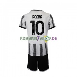 Juventus Turin fußball trikot Pogba 10 Kinder Heim 2022-2023 Kurzarm