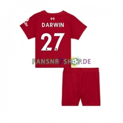 Liverpool fußball trikot Darwin Nunez 27 Kinder Heim 2022-2023 Kurzarm