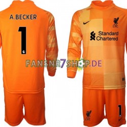 Liverpool fußball trikot A.BECKER 1 Torhüter Kinder Viertes 2021-2022 Langarm