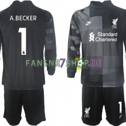 Liverpool fußball trikot A.BECKER 1 Torhüter Kinder Ausweich 2021-2022 Langarm