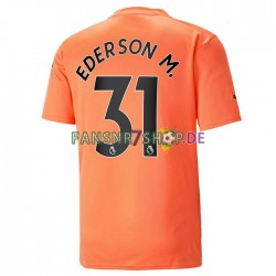Manchester City fußball trikot Ederson M. 31 Torhüter Herren Ausweich 2022-2023 Kurzarm
