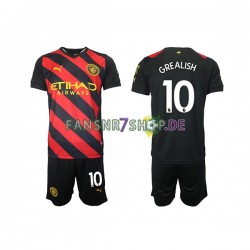 Manchester City fußball trikot Grealish 10 Kinder Auswärts 2022-2023 Kurzarm