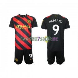Manchester City fußball trikot Haaland 9 Kinder Auswärts 2022-2023 Kurzarm