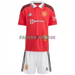 Manchester United fußball trikot Kinder Heim 2022-2023 Kurzarm