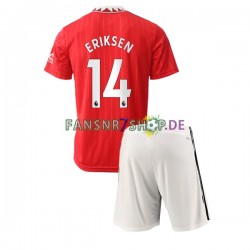 Manchester United fußball trikot Christian Eriksen 14 Kinder Heim 2022-2023 Kurzarm