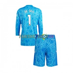 Manchester United fußball trikot DE GEA 1 Torhüter Kinder Heim 2022-2023 Langarm