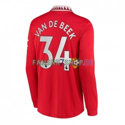 Manchester United fußball trikot Donny van de Beek 34 Herren Heim 2022-2023 Langarm