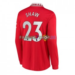 Manchester United fußball trikot Luke Shaw 23 Herren Heim 2022-2023 Langarm