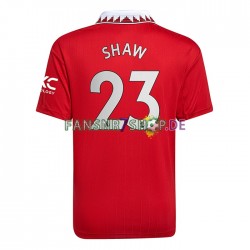 Manchester United fußball trikot Luke Shaw 23 Herren Heim 2022-2023 Kurzarm