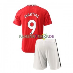 Manchester United fußball trikot Martial 9 Kinder Heim 2022-2023 Kurzarm