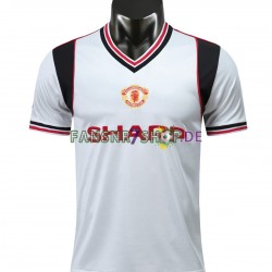 Manchester United fußball trikot 1985 Herren Auswärts Retro Kurzarm