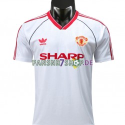 Manchester United fußball trikot 1988 Herren Auswärts Retro Kurzarm