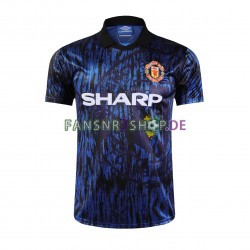 Manchester United fußball trikot 1993 Herren Auswärts Retro Kurzarm