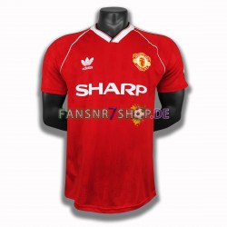 Manchester United fußball trikot 1988 Herren Heim Retro Kurzarm