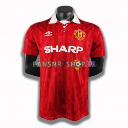 Manchester United fußball trikot Herren Heim Retro 1994 Kurzarm