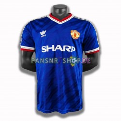 Manchester United fußball trikot 1986 Herren Ausweich Retro Kurzarm